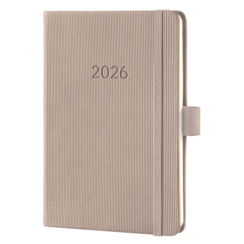 Sigel weekagenda 2026 conceptum - formaat a6 - taupe - hardcover - si-c2661