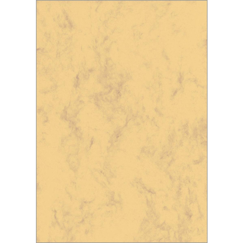 Sigel designpapier - a4 - marmer zandbruin - 90 grams - 100 vel - si-dp262