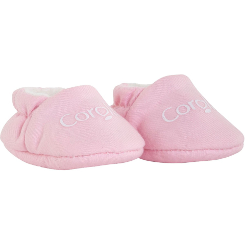 Corolle poppen pantoffels roze - babypop accessoires 30cm.