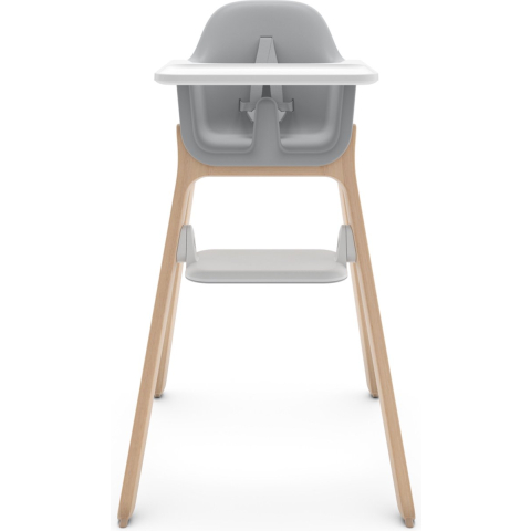 UPPAbaby ciro chloe - kinderstoel - grijs - hout - verstelbare voetensteun - afneembaar eetblad