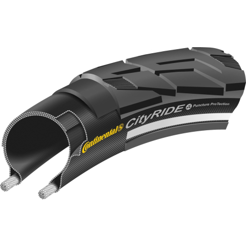 Continental draadband ride city 37-622 +r zwart