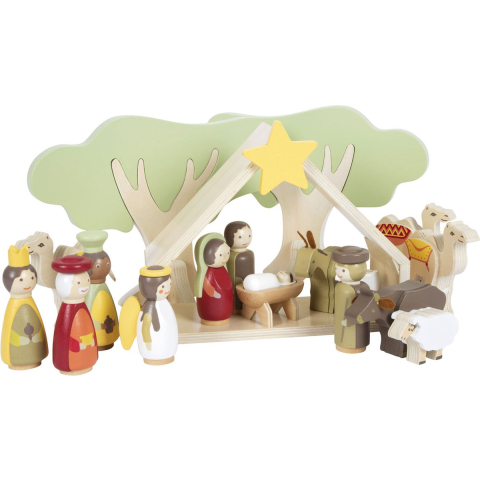 Small Foot - houten kerstkribbe speelset