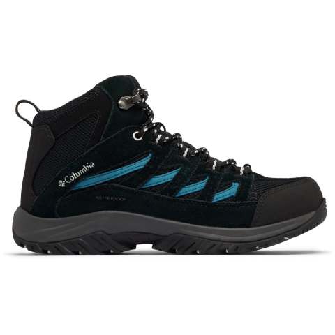 Columbia crestwood™ mid waterproof dames wandelschoenen - black, skylight