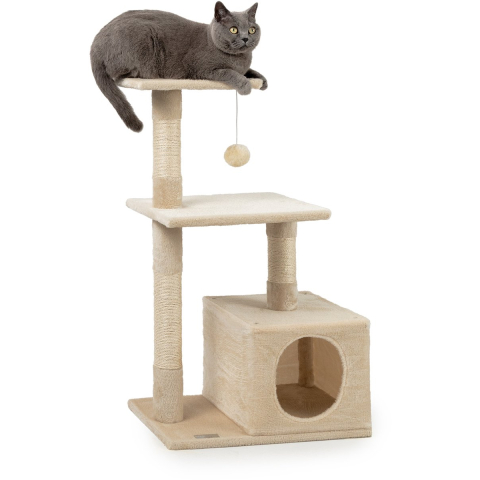 Lionto krabpaal, 85cm beige kat