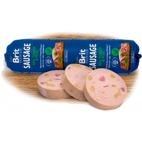 Brit Sausage natvoer - Kalkoen & Erwten (12 x 800 g)
