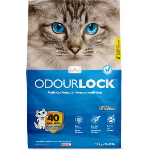 2x 12kg ODOURLOCK Kattenbakvulling Geurvrij