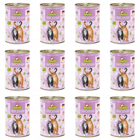 24x400g DeliCatessen Lam & kalkoen Granatapet Kattenvoer