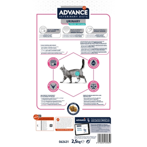 Affinity Advance Veterinary Diets Urinary Sterilized Kattenvoer - 2,5 kg
