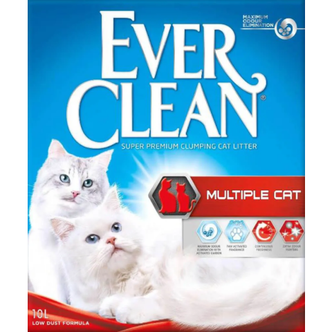10l Ever Clean® Multiple Cat Klonterende Kattenbakvulling Kat