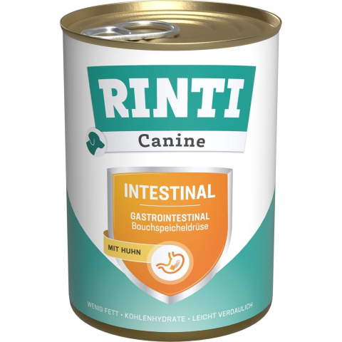12x400g RINTI Canine Intestinal met Kip hondenvoer nat