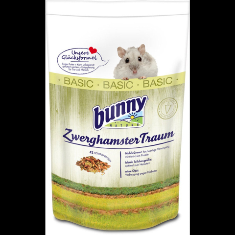 Bunny Dwerghamster Droom BASIC - Dubbelpak 2 x 600 g