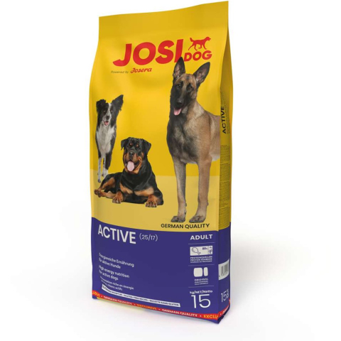 15kg JosiDog Active kip droogvoer voor honden