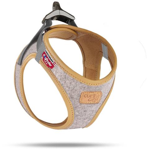 Curli Vest Harness Alpine Clasp, lichtgrijs Gr. M: 43,4 - 49cm hond