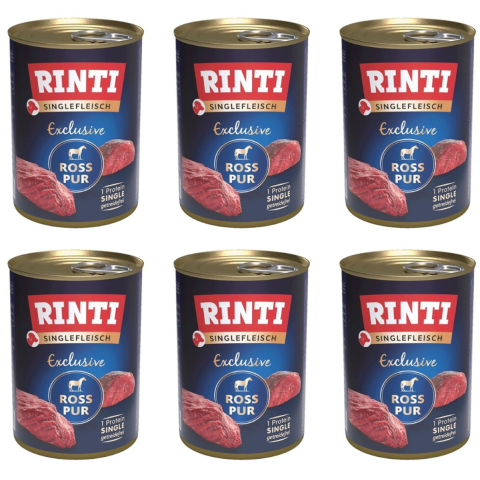 Rinti Sensible Puur 6 x 400 g - Paard Puur