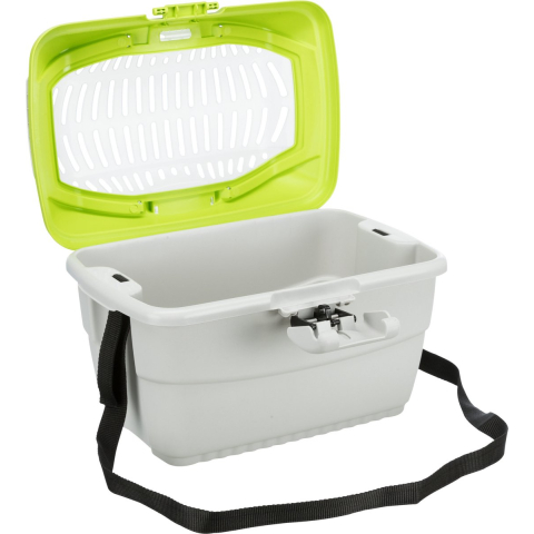 Trixie Transportbox Mini-Capri B40xT22xH30cm grijs/groen Knaagdier