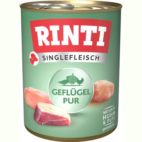 RINTI Singlefleisch 6 x 800 g  - Puur gevogelte