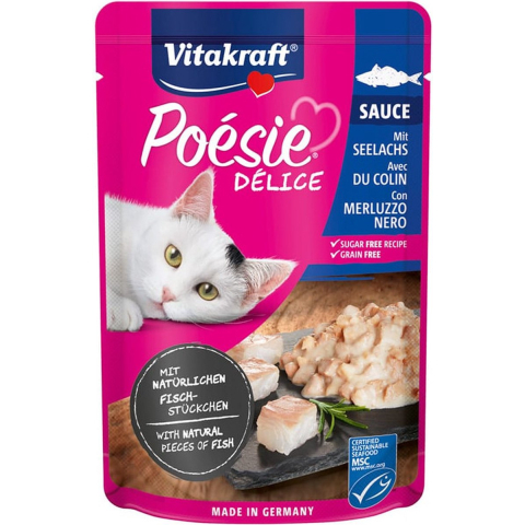 23x85g Vitakraft Poésie Délice Koolvis nat kattenvoer