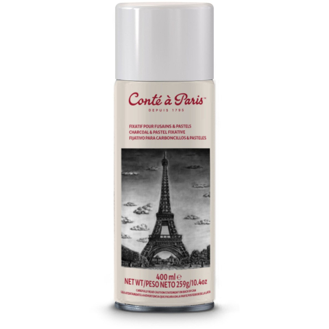 Conté À Paris 50243 fixatief spray 400 ml | fixeerspray voor pastel, houtskool & tekeningen