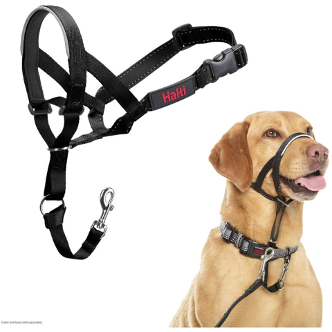 Halti Hoofdtuig Zwart - Maat 3: Dobermann, Labrador, Setter