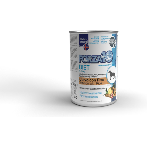 6x 400g Forza 10 Diet Laag Graan Wild & Rijst Hondenvoer Nat