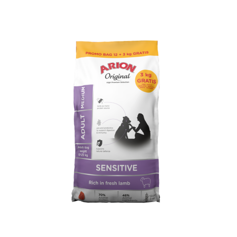 ARION - Dogfood - Original sensitive medium 15kg bag