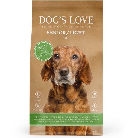 2kg Dog's Love Senior/Light Wild hondenvoer droog
