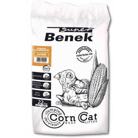 35L Super Benek Corn Cat Natural Kattenbakvulling