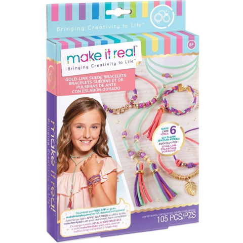 Make It Real suede armbandjes met bedeltjes maken