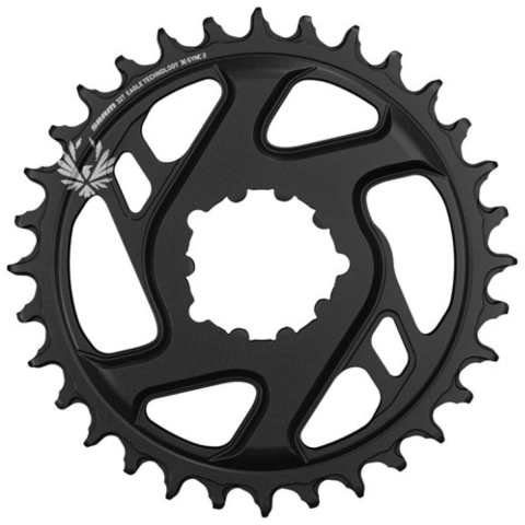 Sram kettingblad 30t eagle dm staal x-sync 2 6mm 11/12speed zwart