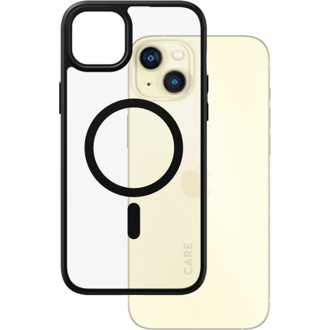 CARE by PanzerGlass Flagship Case Transparent Urban Combat w. Black MagSafe iPhone 15 Plus