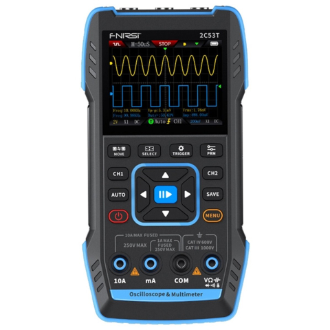 FNIRSI 2C53T 3-in-1 Portable Oscilloscope Multimeter Signal Generator