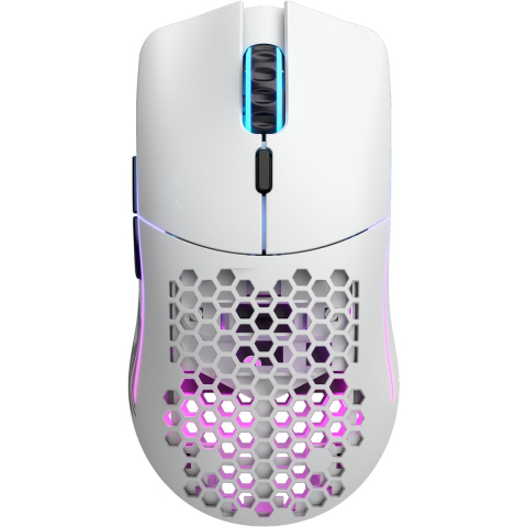 Glorious Model O- Wireless - Matte White - Gaming muis - Optisch - 6 knoppen - Wit met RGB-licht