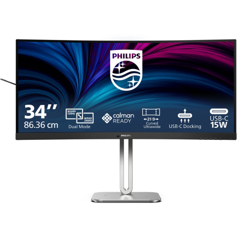 34" Philips 34B2U5900C - 5000 Series - LED monitor - curved - 34" - HDR