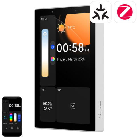 Sonoff Smart Control Panel 120 Matter WiFi/Bluetooth/ZigBee (white)
