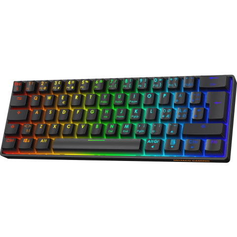 Deltaco GAMING DK470 Mechanical Keyboard - Gaming toetsenbord - Noords - Zwart