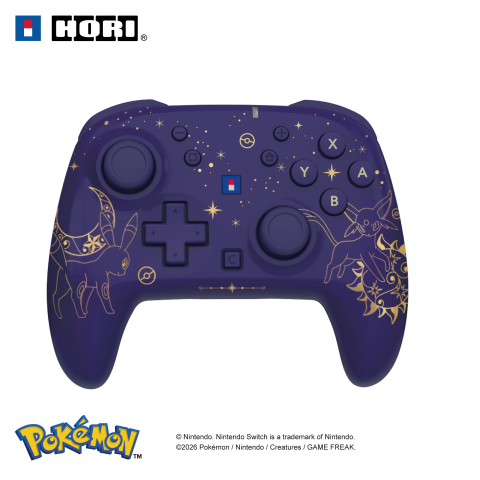 HORI Wireless PAD Turbo (Espeon & Umbreon) for Nintendo Switch 2 - Purple - Wireless Controller - Nintendo Switch 2