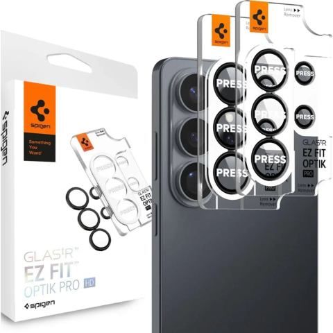 Spigen Glass tR EZ Fit Optik Pro HD 2 Pack - black - Samsung Galaxy S26 Ultra