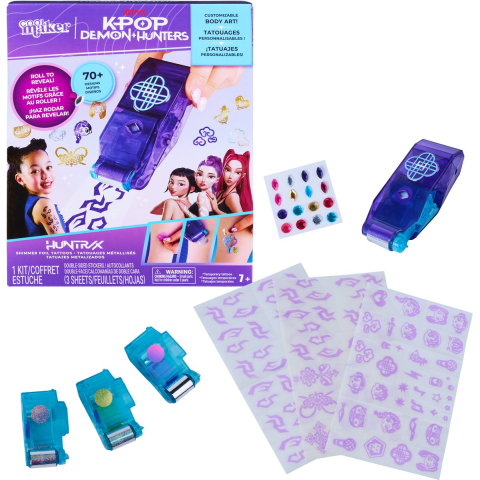 K POP Demon Hunters Cool Maker - Shimmer Me Tattoo Kit