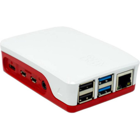 Raspberry Pi 5 Case - Red/White - Case - Raspberry Pi - Wit