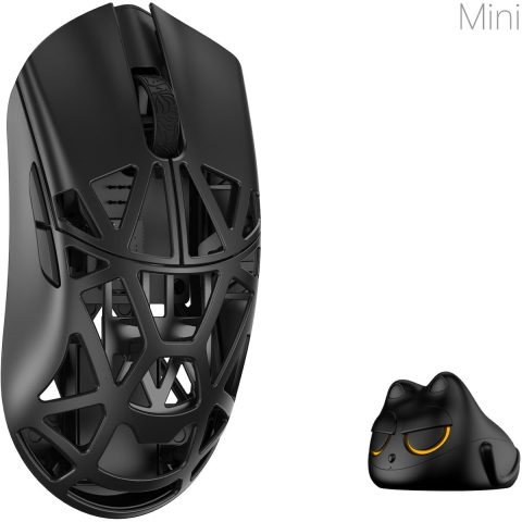 WLMouse Beast X Mini Pro (Solid Side + Omron) / Wireless 8K / Magnesium - Gaming muis - Optisch - 5 knoppen - Zwart