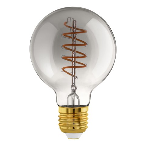 EGLO CONNECT-Z LED G80 Spiral 4W 2000K E27 smoky