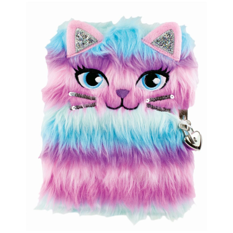 Tinka - Plush Diary with Lock - Crazy Cat (8-802137)
