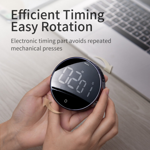 Baseus heyo rotation countdown timer Black 90 g.