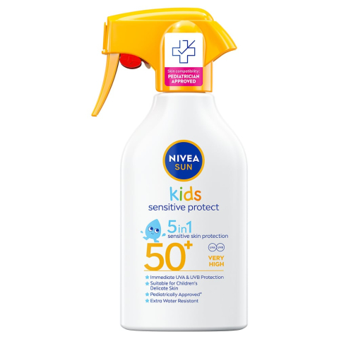 Nivea - Kids Sensitive Trigger Spray SPF50+ - 250 ml