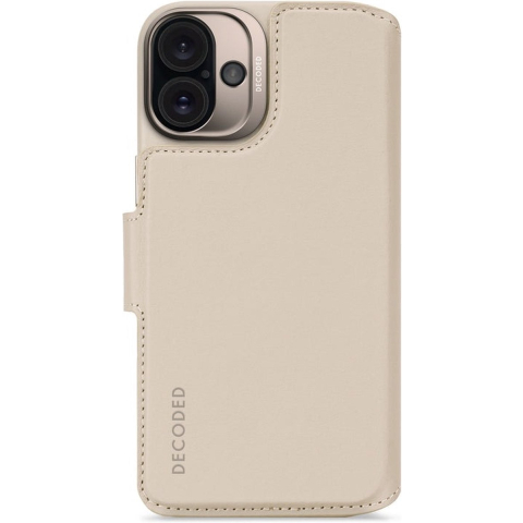 Decoded Leather Detachable Wallet for iPhone 16 Plus Clay