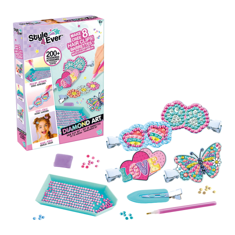 Style 4 Ever Diamond Art Hair clip set