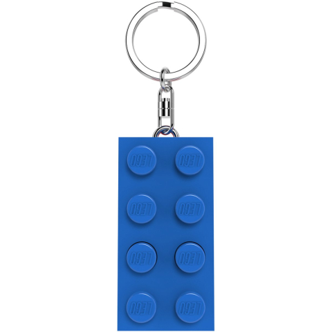 Euromic LEGO® Minifigurines Keychain Light 2x4 Brick Blue