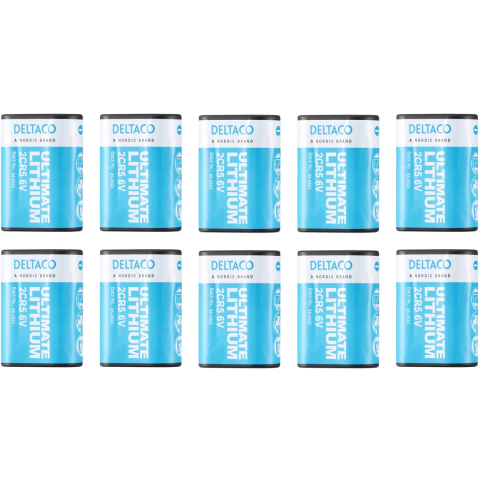 Deltaco Ultimate Lithium Battery 6V 2CR5 10-Pack