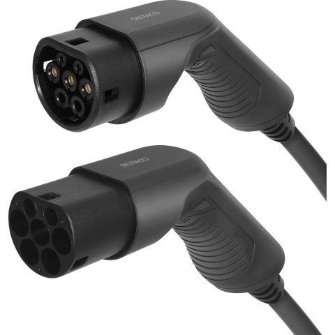 Deltaco e-Charge charging cable 10 m Zwart