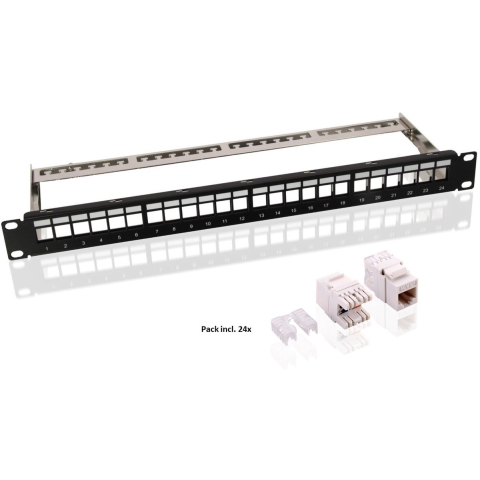 Pro NET Keystone Paneel 24x CAT6 (SET)